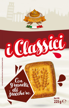 Classic Italian biscuits manufacturer industry for cookies and food wholesalers