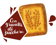 Classic frollini biscuits for breakfast granulated sugar